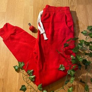 Red sweats